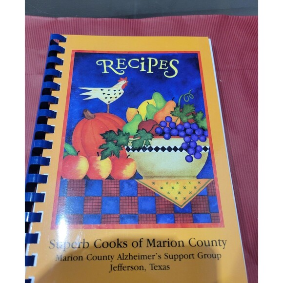 Superb Cooks of Marion County Cookbook 2001 Spiral Jefferson Texas - Picture 1 of 7